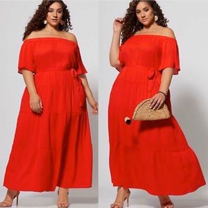 Off the Shoulder Maxi Dress